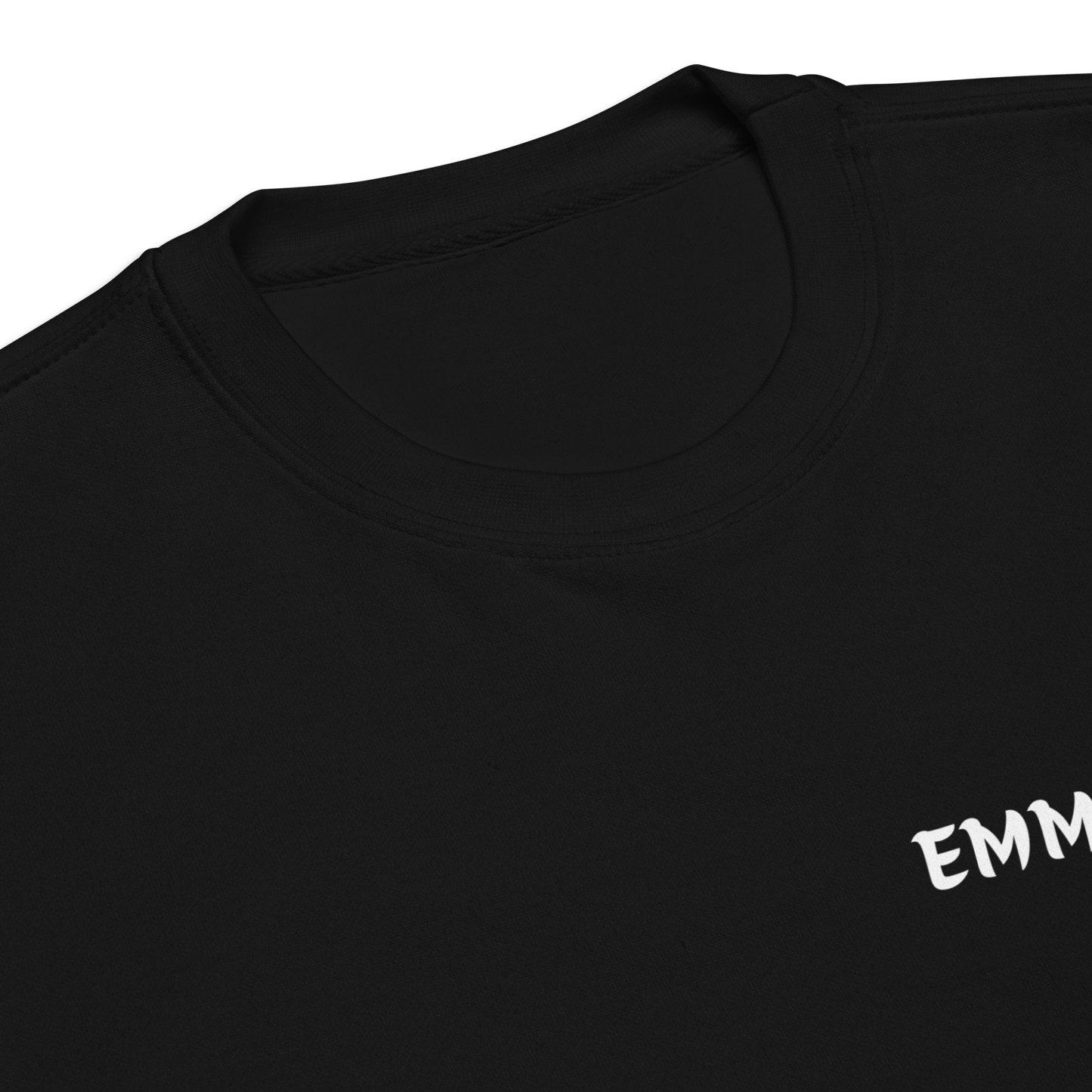 EMMEN LEGACY SWEATER BLACK CLOSE UP