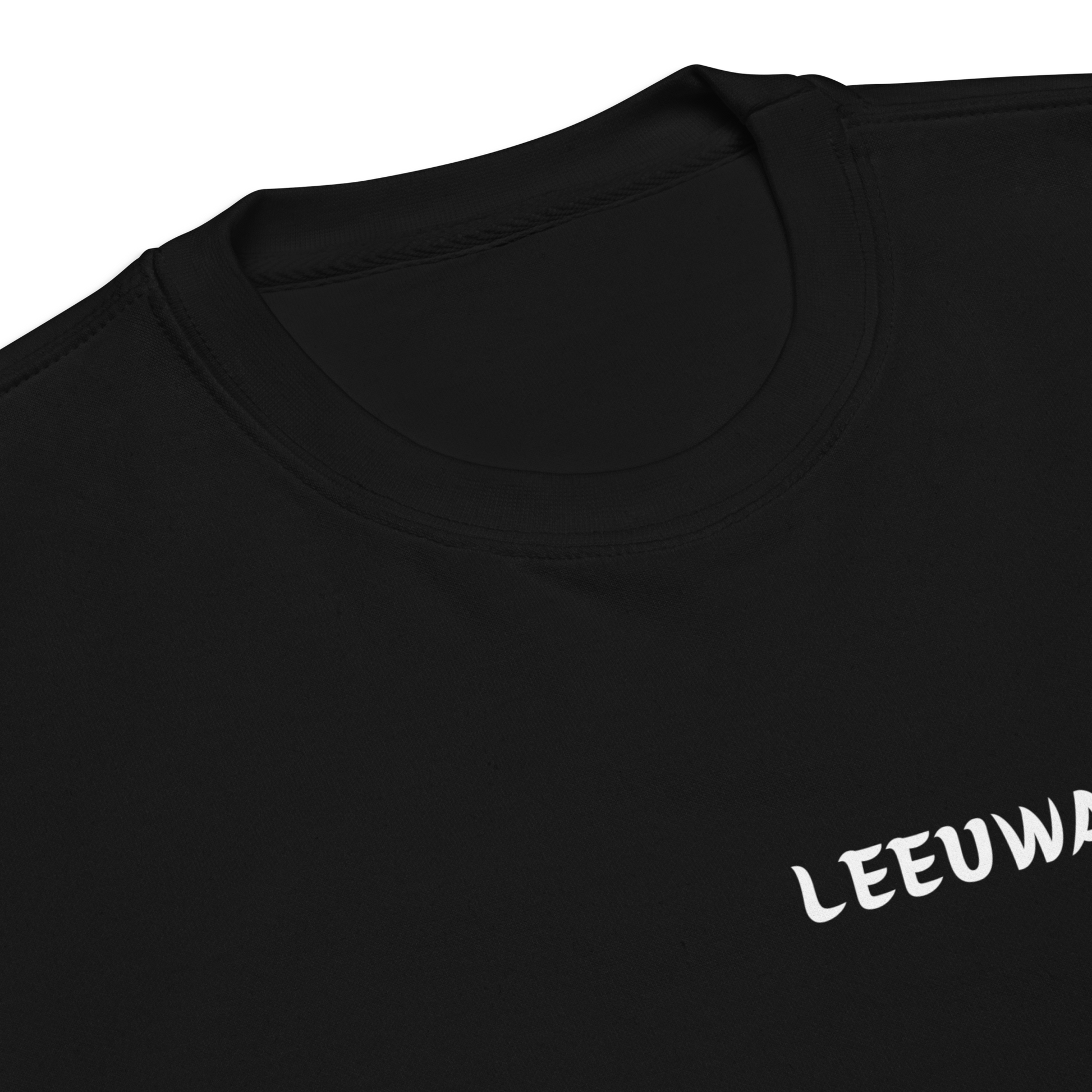 LEEUWARDEN LEGACY SWEATER BLACK CLOSE UP
