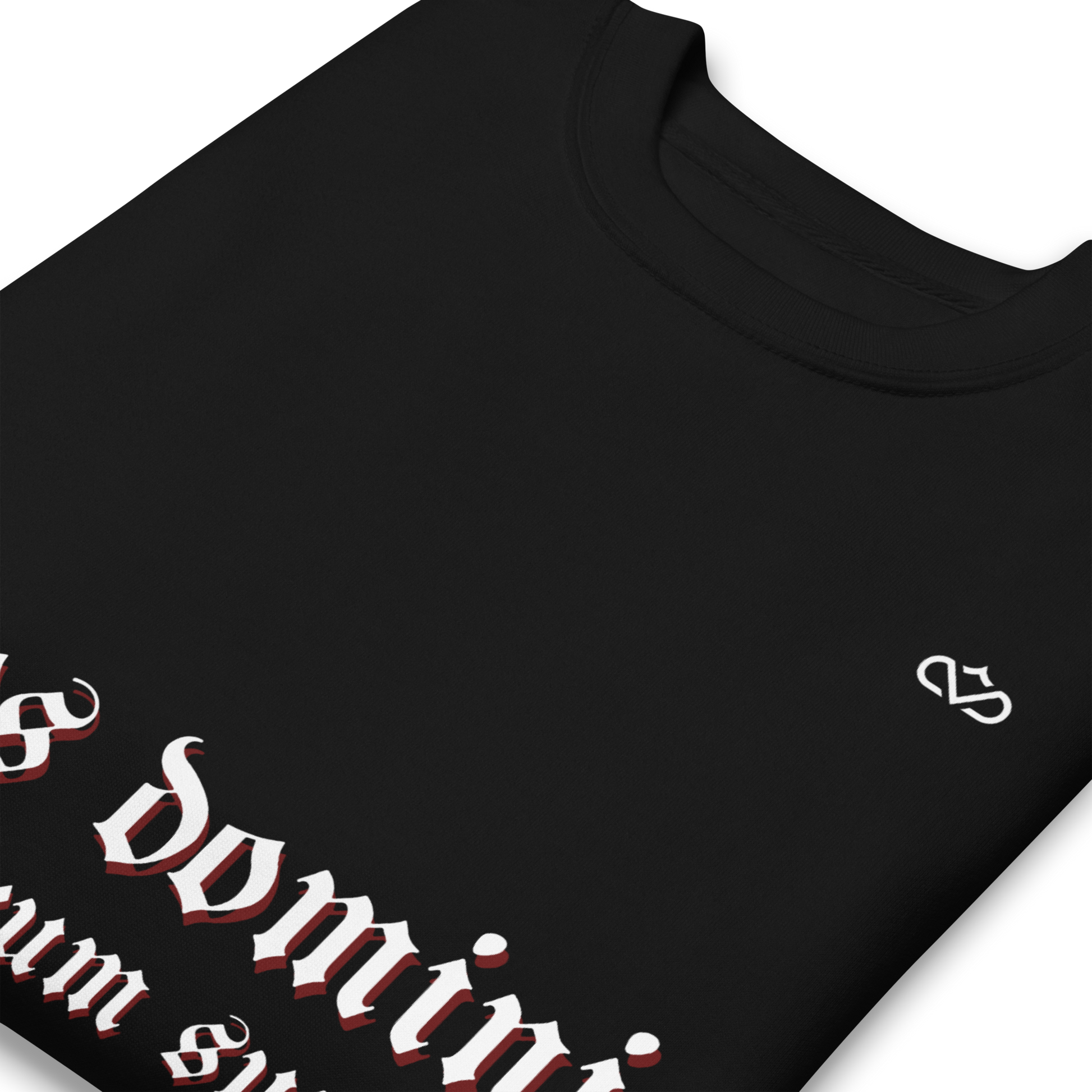 NOS DOMINI TRIBUNARUM SUMUS SWEATER CLOSE UP FRONT